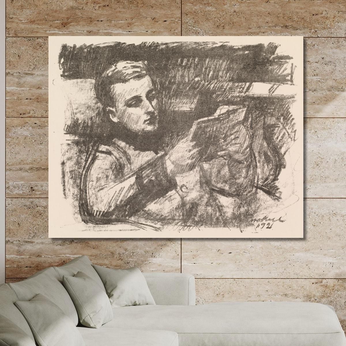 Boy Reading Jorgen Enckell Magnus Enckell mek10 canvas print