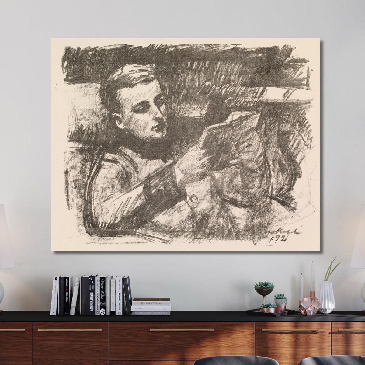 Boy Reading Jorgen Enckell Magnus Enckell mek10 canvas print