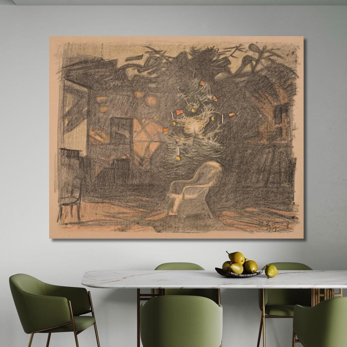 Christmas Tree Magnus Enckell mek12 canvas print 