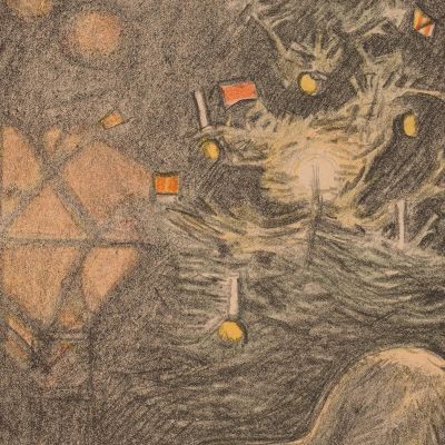 Christmas Tree Magnus Enckell mek12 canvas print