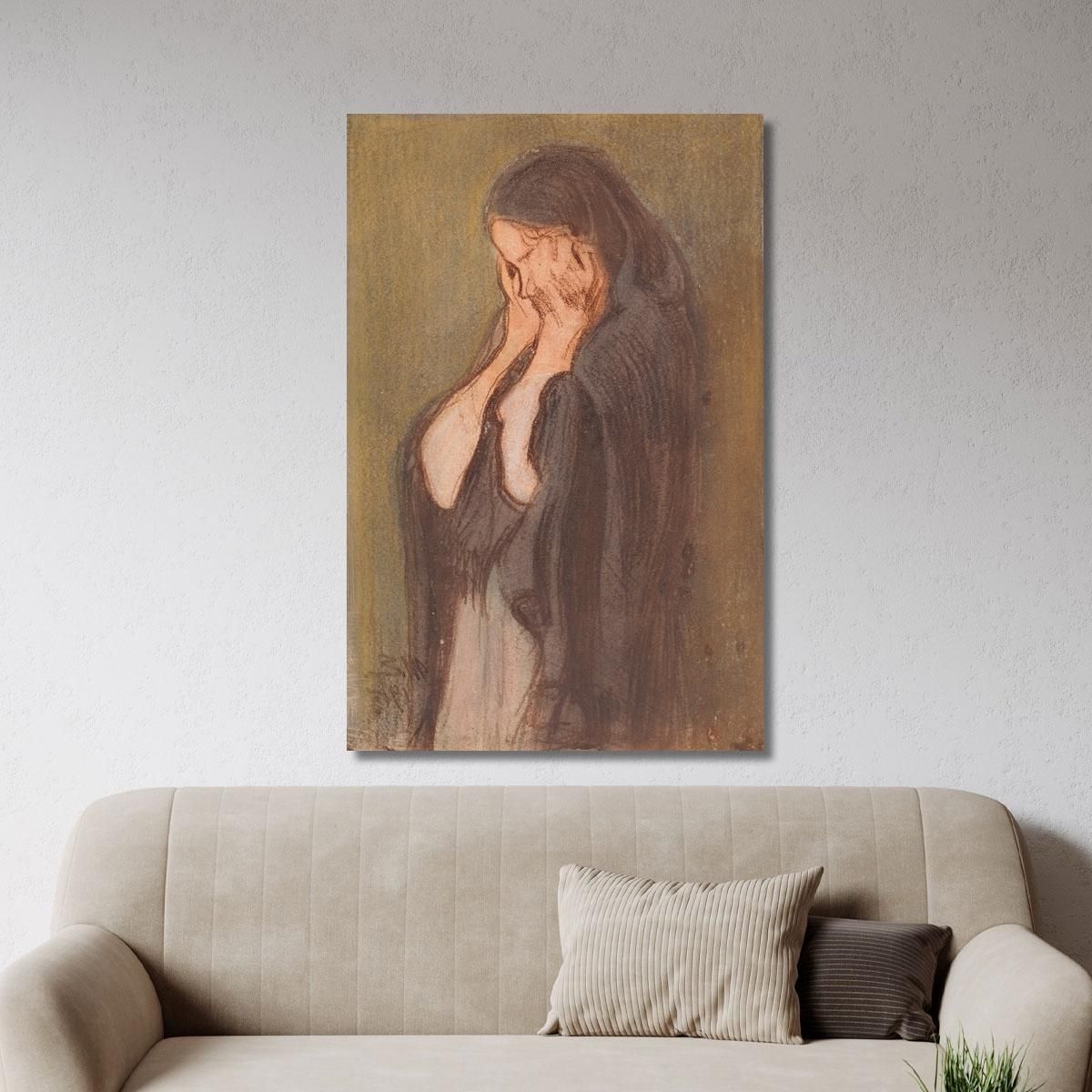 Crying Woman Magnus Enckell mek13 canvas print