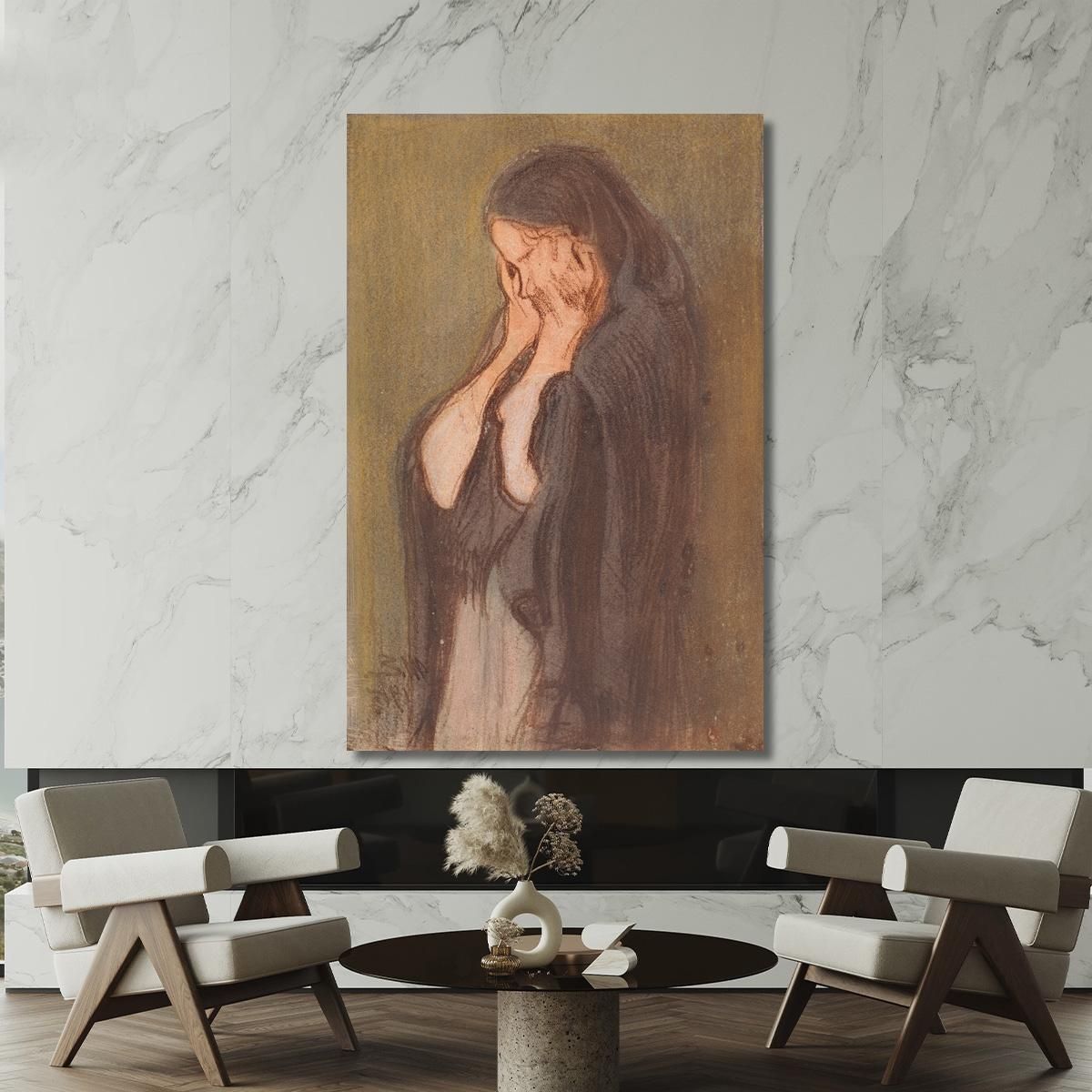Crying Woman Magnus Enckell mek13 canvas print