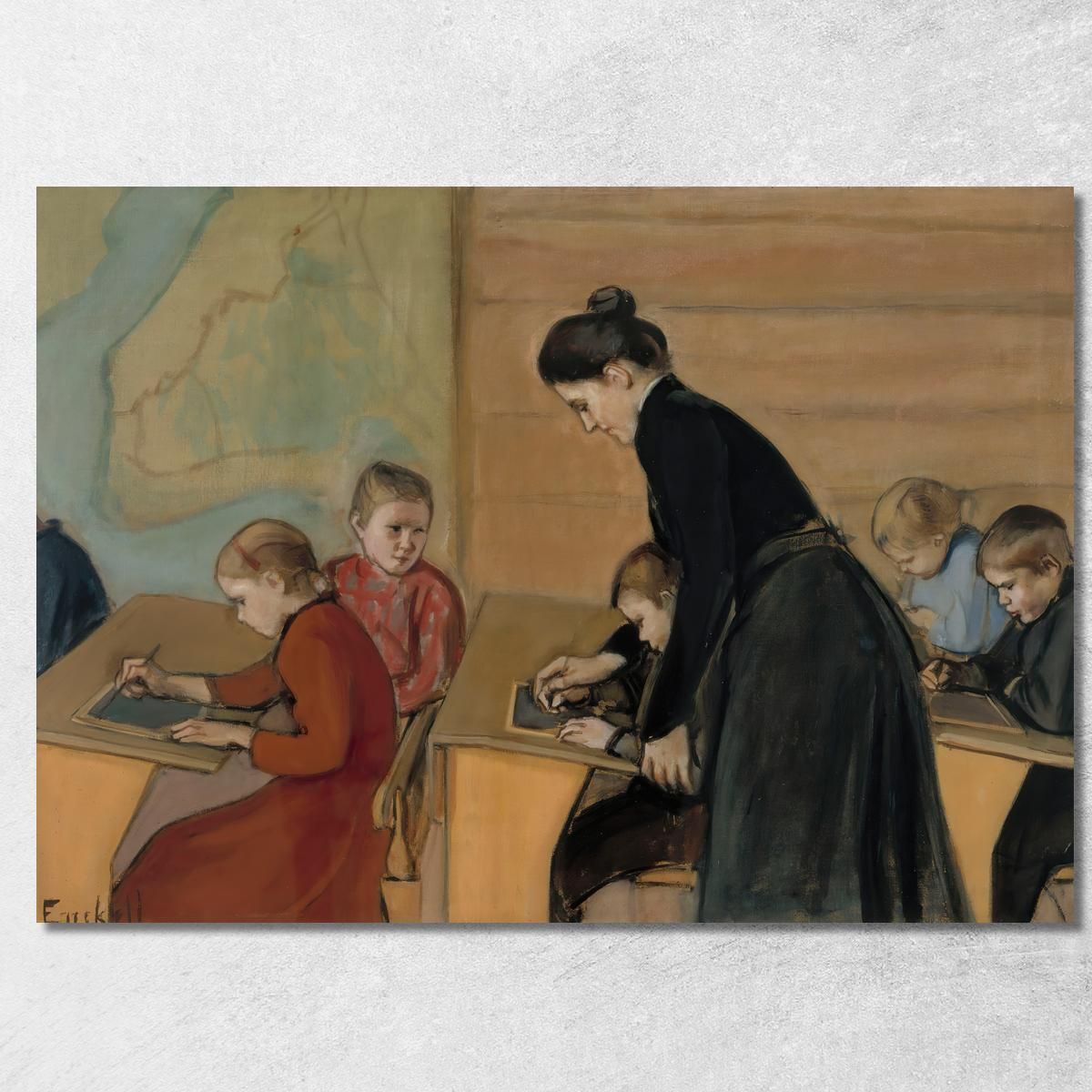 Elementary School Magnus Enckell mek15 canvas print  Elementary School Magnus Enckell mek15 canvas print