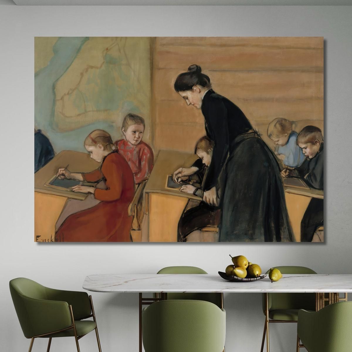 Elementary School Magnus Enckell mek15 canvas print