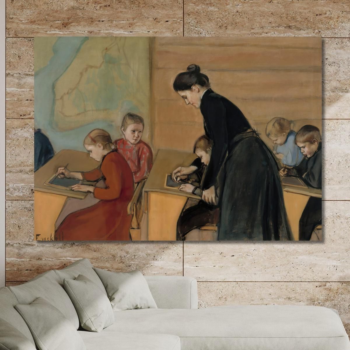 Elementary School Magnus Enckell mek15 canvas print