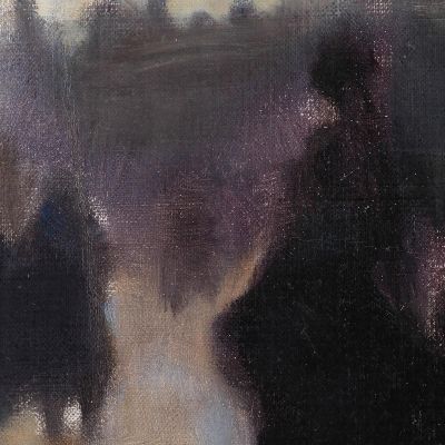 Interior Of A Church In Paris Magnus Enckell mek25 canvas print
