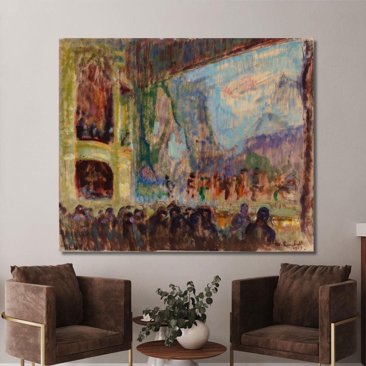 Interior View Of The Finnish Opera Magnus Enckell mek26 canvas print 