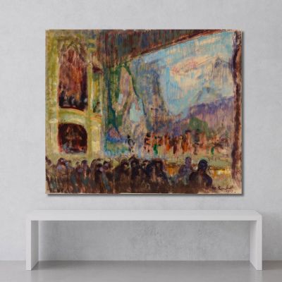 Interior View Of The Finnish Opera Magnus Enckell mek26 canvas print 