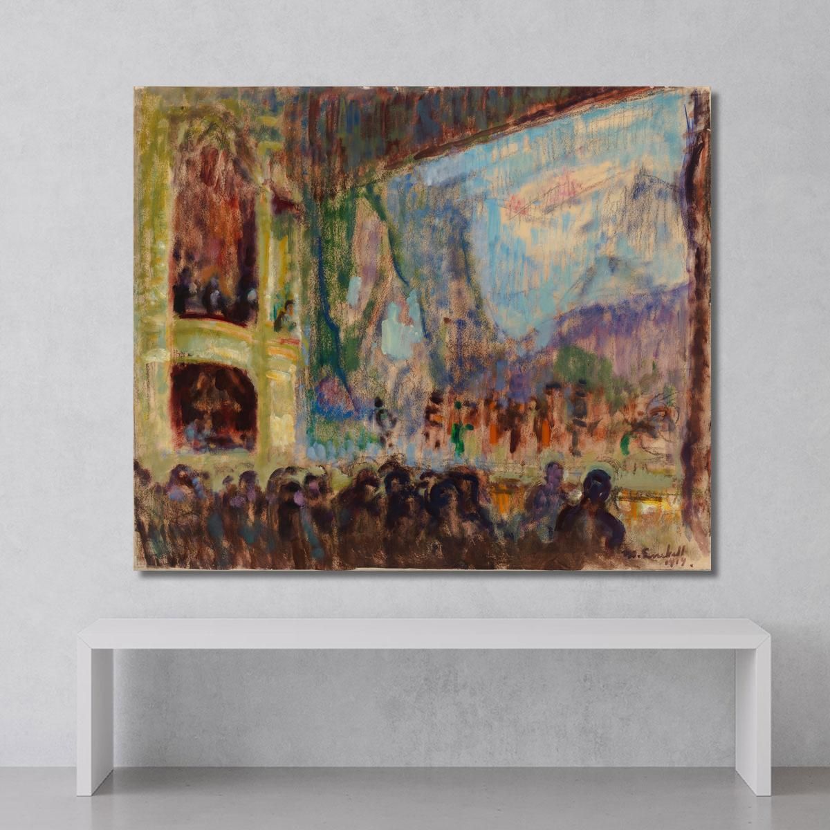 Interior View Of The Finnish Opera Magnus Enckell mek26 canvas print 