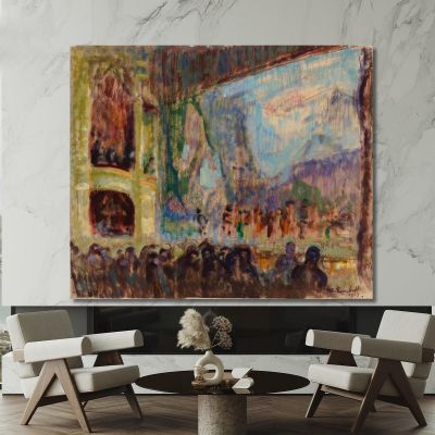 Interior View Of The Finnish Opera Magnus Enckell mek26 canvas print 