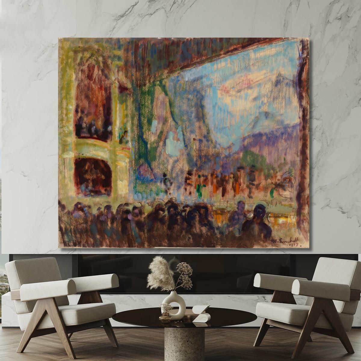 Interior View Of The Finnish Opera Magnus Enckell mek26 canvas print 