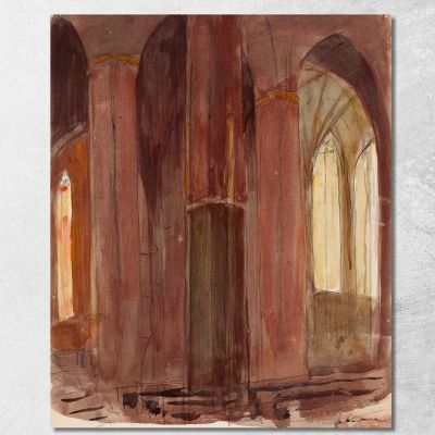 Cathedral Interior Magnus Enckell mek28 canvas print 