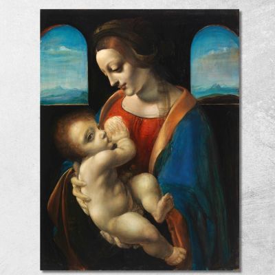 Madonna Litta Copy After Leonardo Da Vinci Magnus Enckell mek36 canvas print 