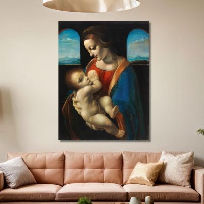 Madonna Litta Copy After Leonardo Da Vinci Magnus Enckell mek36 canvas print 