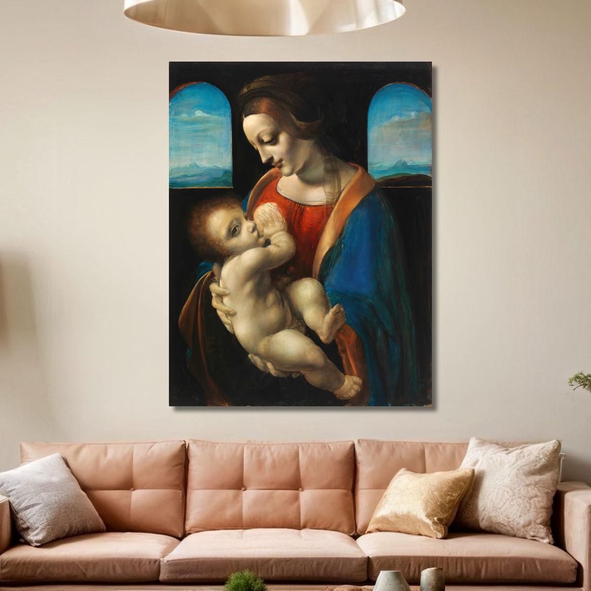 Madonna Litta Copy After Leonardo Da Vinci Magnus Enckell mek36 canvas print 