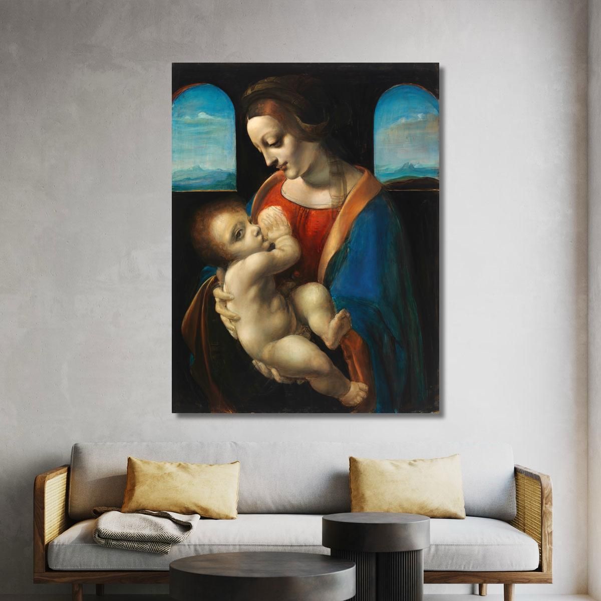 Madonna Litta Copy After Leonardo Da Vinci Magnus Enckell mek36 canvas print 