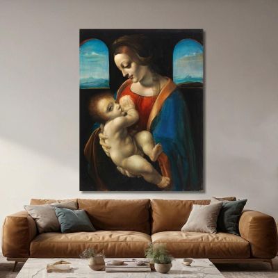 Madonna Litta Copy After Leonardo Da Vinci Magnus Enckell mek36 canvas print 