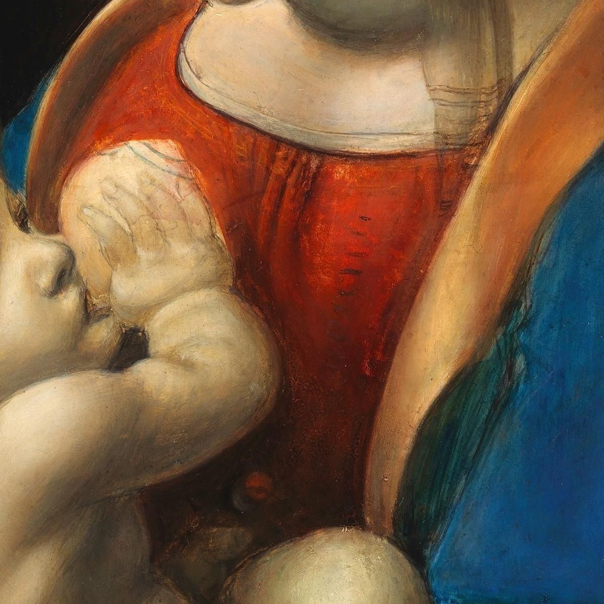 Madonna Litta Copy After Leonardo Da Vinci Magnus Enckell mek36 canvas print
