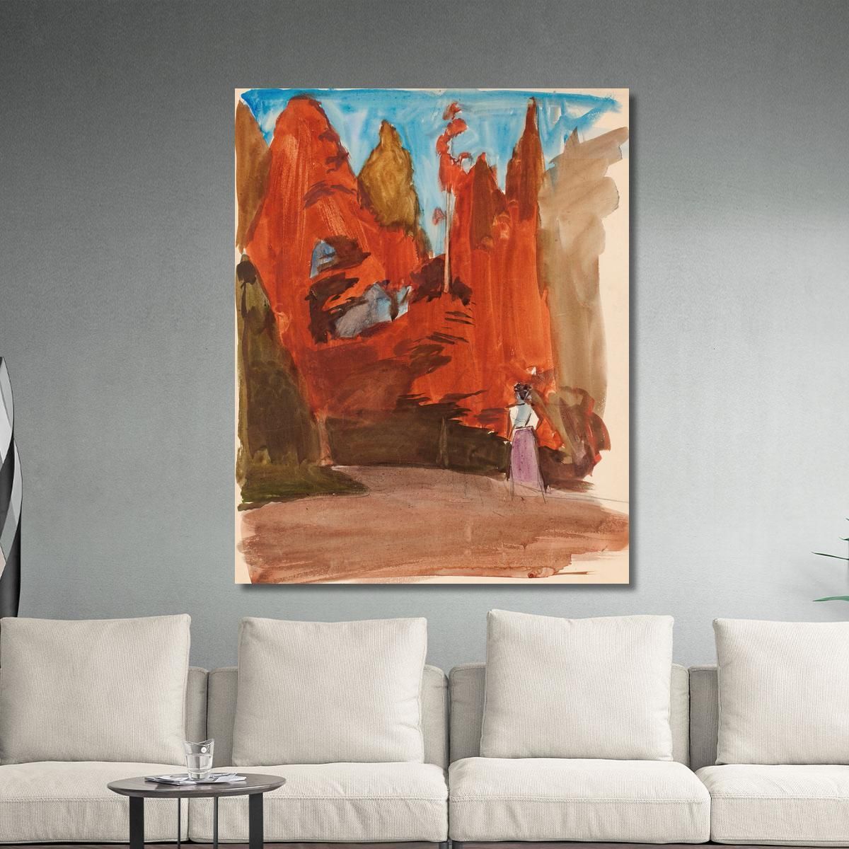 Landscape With A Woman Magnus Enckell mek38 canvas print