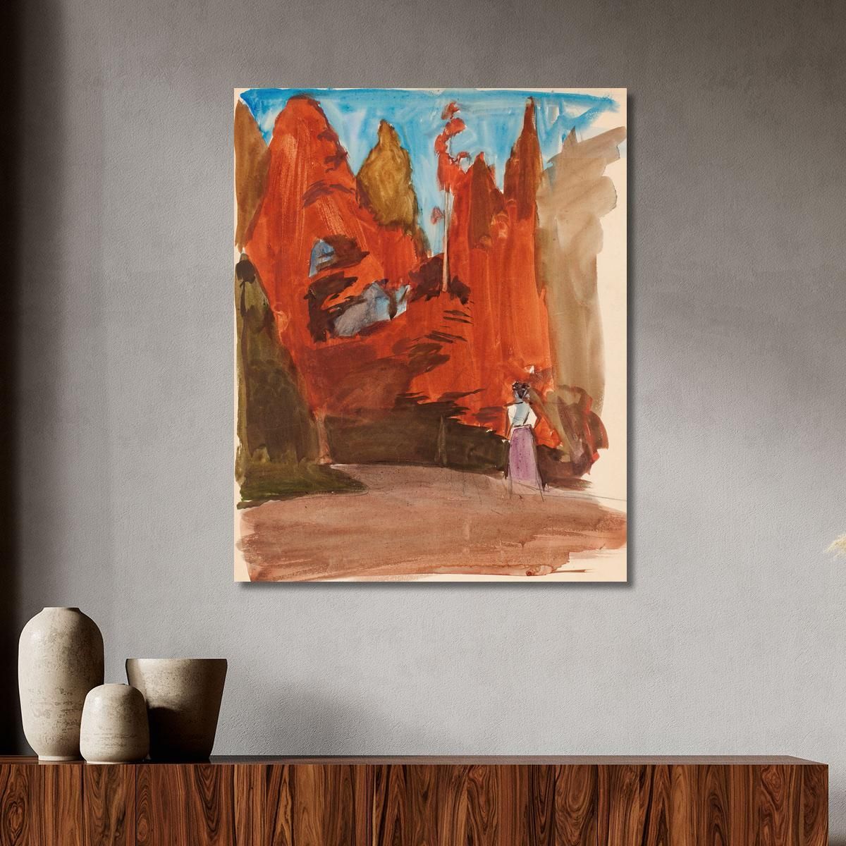 Landscape With A Woman Magnus Enckell mek38 canvas print