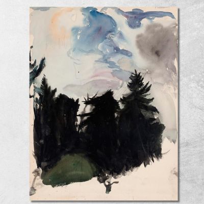Landscape Of Black Spruce Magnus Enckell mek39 canvas print 