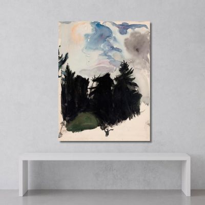 Landscape Of Black Spruce Magnus Enckell mek39 canvas print 