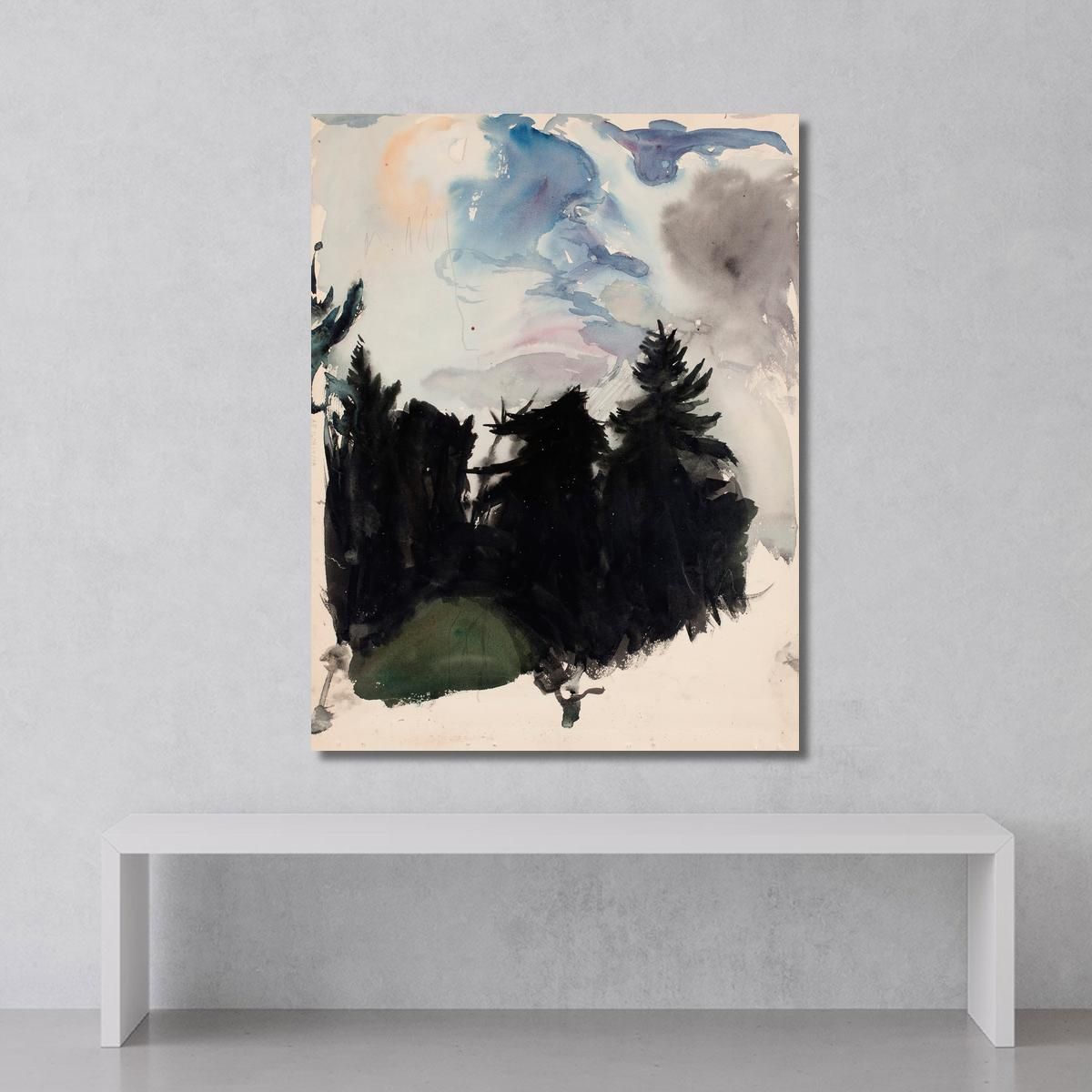 Landscape Of Black Spruce Magnus Enckell mek39 canvas print 