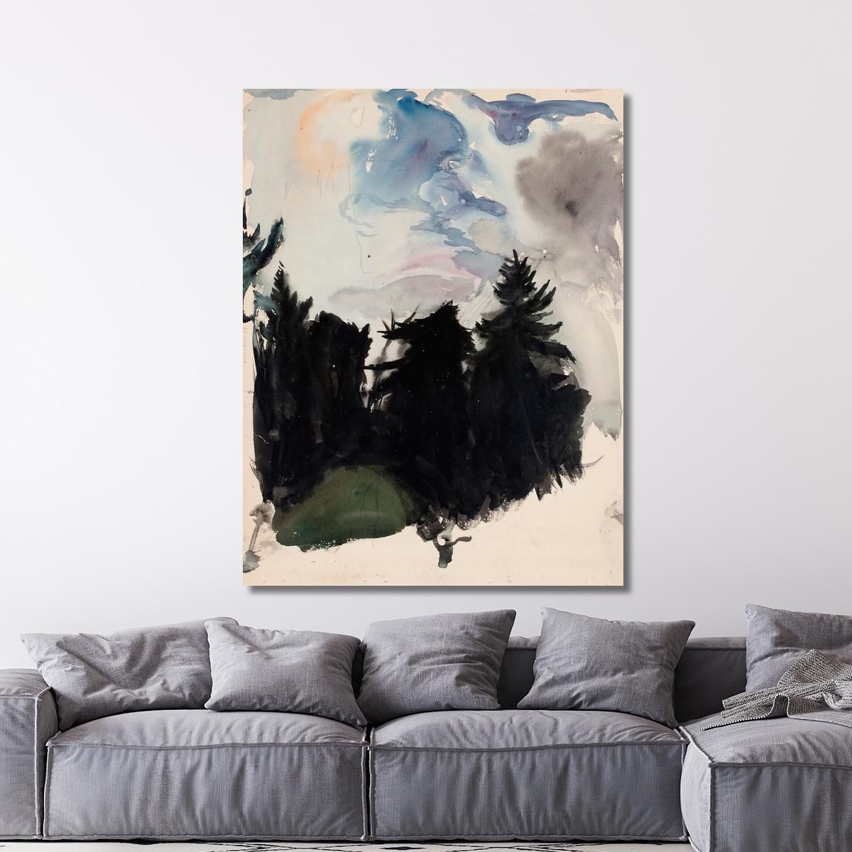 Landscape Of Black Spruce Magnus Enckell mek39 canvas print 