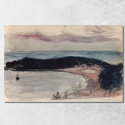 Seascape And Lahti Puokama Draft Magnus Enckell mek42 canvas print 