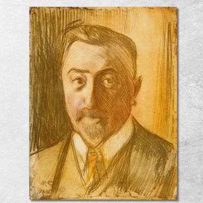 Portrait Of Chamberlain Hjalmar Linder Magnus Enckell mek50 canvas print 