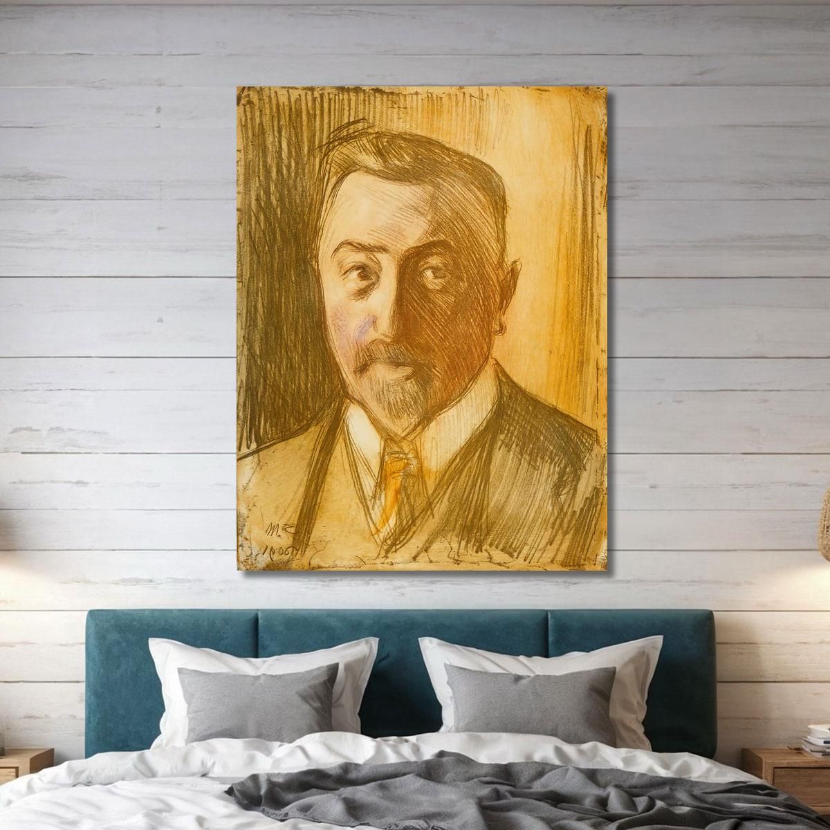 Portrait Of Chamberlain Hjalmar Linder Magnus Enckell mek50 canvas print 