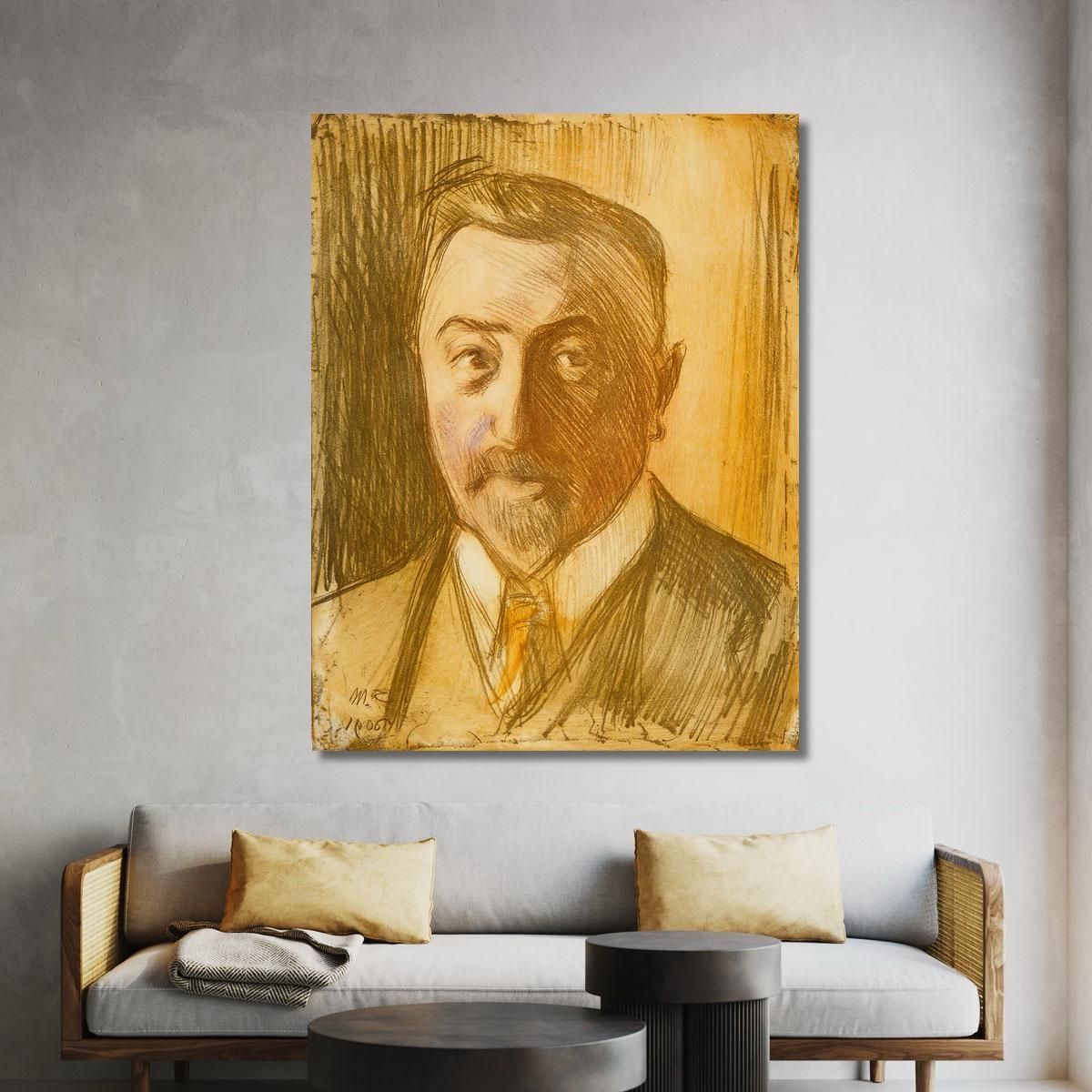 Portrait Of Chamberlain Hjalmar Linder Magnus Enckell mek50 canvas print 