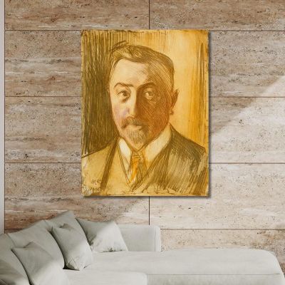 Portrait Of Chamberlain Hjalmar Linder Magnus Enckell mek50 canvas print 