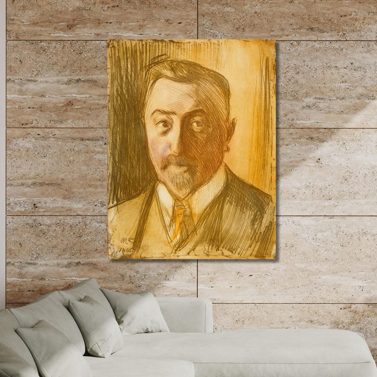 Portrait Of Chamberlain Hjalmar Linder Magnus Enckell mek50 canvas print 