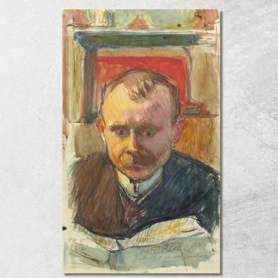 Portrait Of Edvard Richter Magnus Enckell mek51 canvas print 