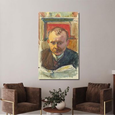 Portrait Of Edvard Richter Magnus Enckell mek51 canvas print 