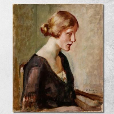 Portrait Of Miss Barbara Lagerborg Magnus Enckell mek52 canvas print 