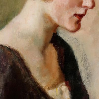 Portrait Of Miss Barbara Lagerborg Magnus Enckell mek52 canvas print