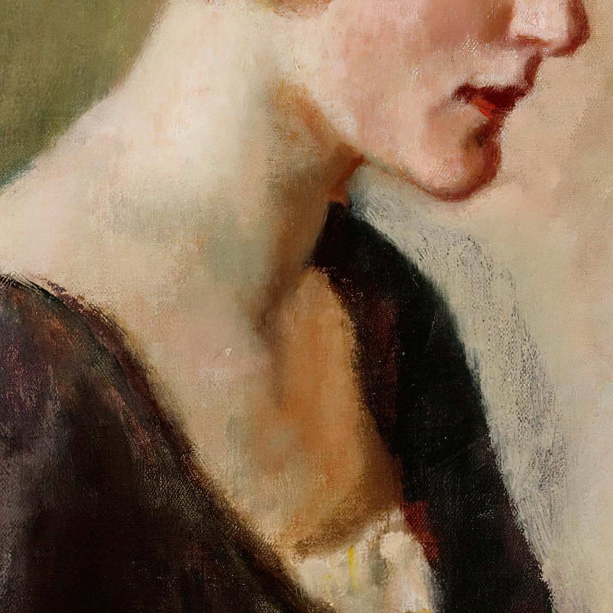 Portrait Of Miss Barbara Lagerborg Magnus Enckell mek52 canvas print
