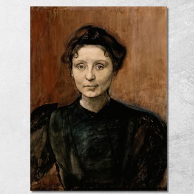 Portrait Of Sculptor Madeleine Jouvray Magnus Enckell mek55 canvas print 