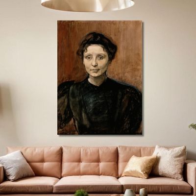 Portrait Of Sculptor Madeleine Jouvray Magnus Enckell mek55 canvas print 