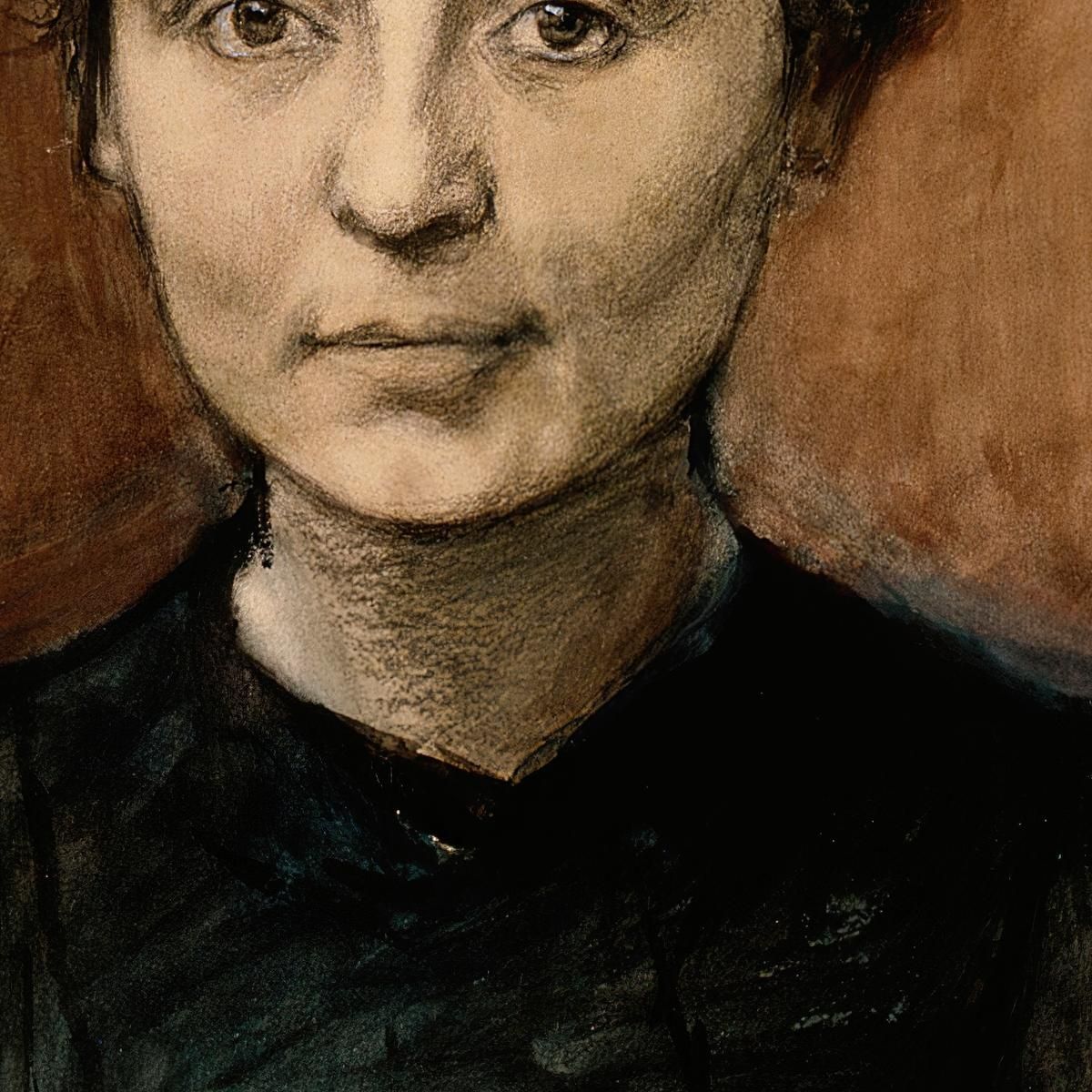 Portrait Of Sculptor Madeleine Jouvray Magnus Enckell mek55 canvas print