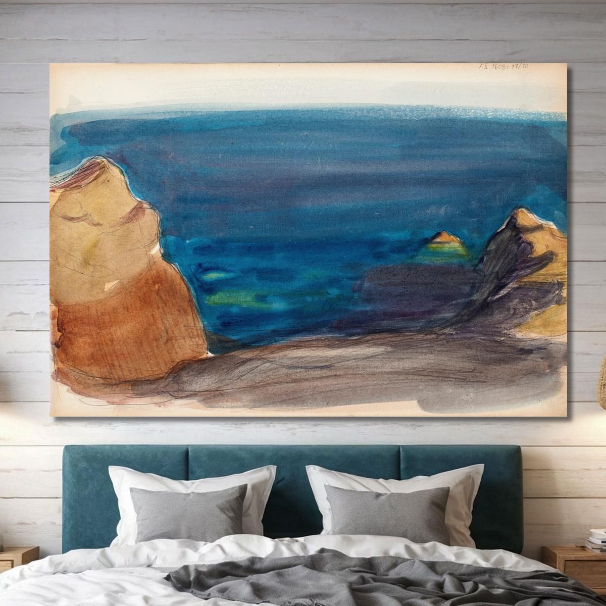 Beach Landscape Sketch Magnus Enckell mek58 canvas print 