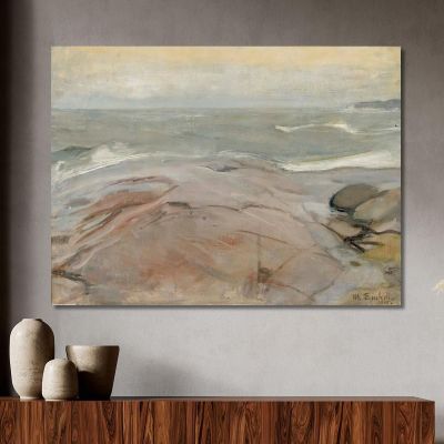 Seaside Landscape From Suursaari Island Magnus Enckell mek65 canvas print 