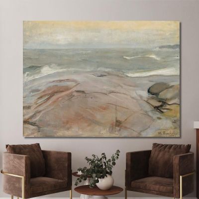 Seaside Landscape From Suursaari Island Magnus Enckell mek65 canvas print 
