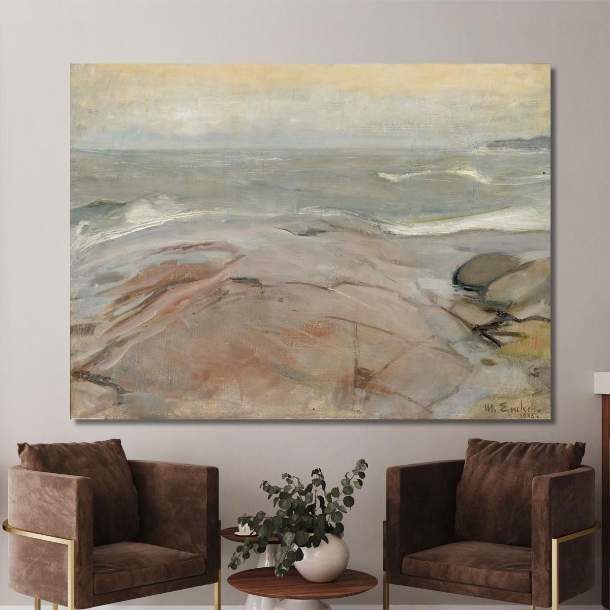 Seaside Landscape From Suursaari Island Magnus Enckell mek65 canvas print 