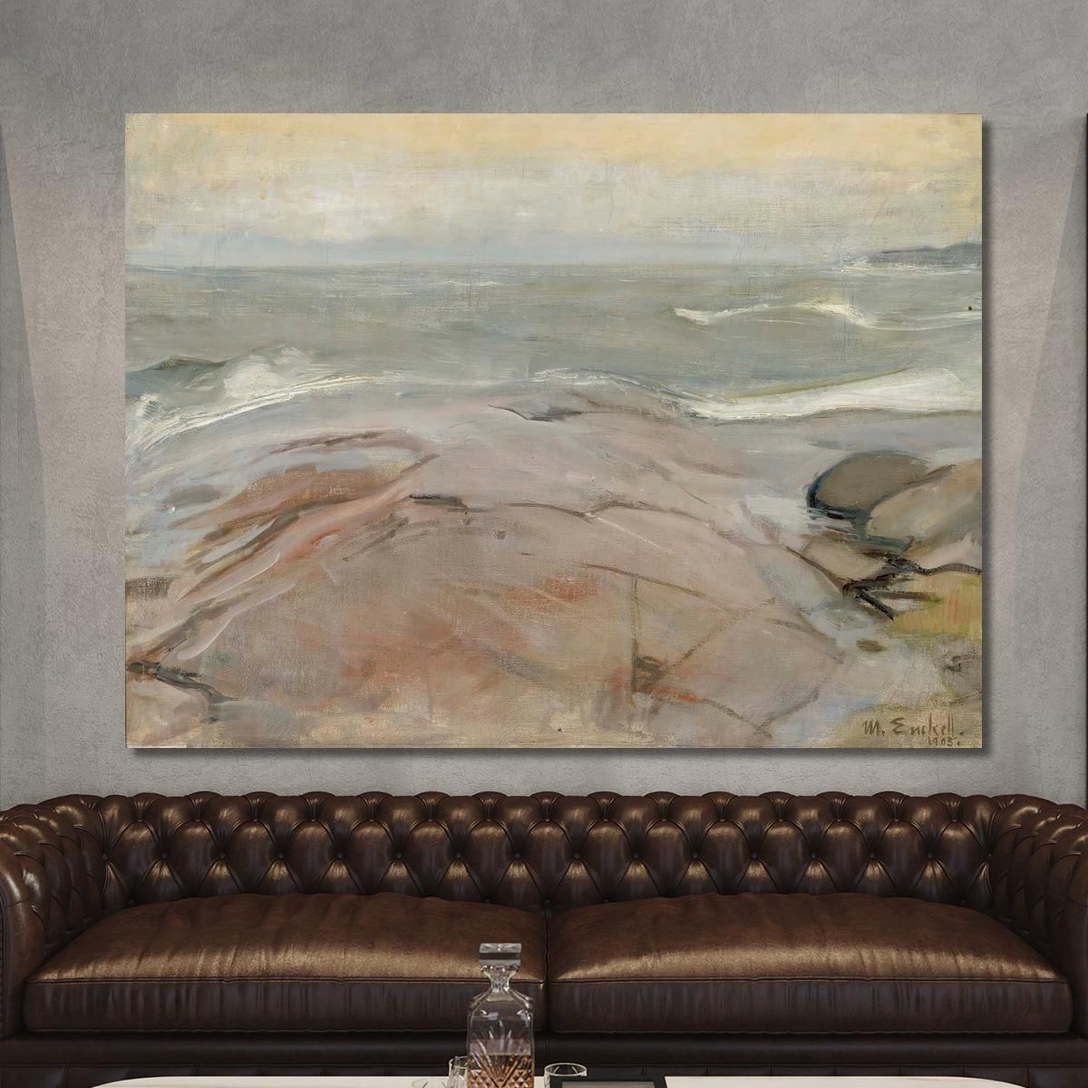 Seaside Landscape From Suursaari Island Magnus Enckell mek65 canvas print 