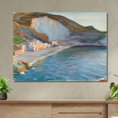 Shore Landscape From The Naples Region Magnus Enckell mek70 canvas print 