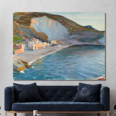 Shore Landscape From The Naples Region Magnus Enckell mek70 canvas print 