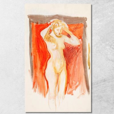 Standing Nude Model Magnus Enckell mek72 canvas print 